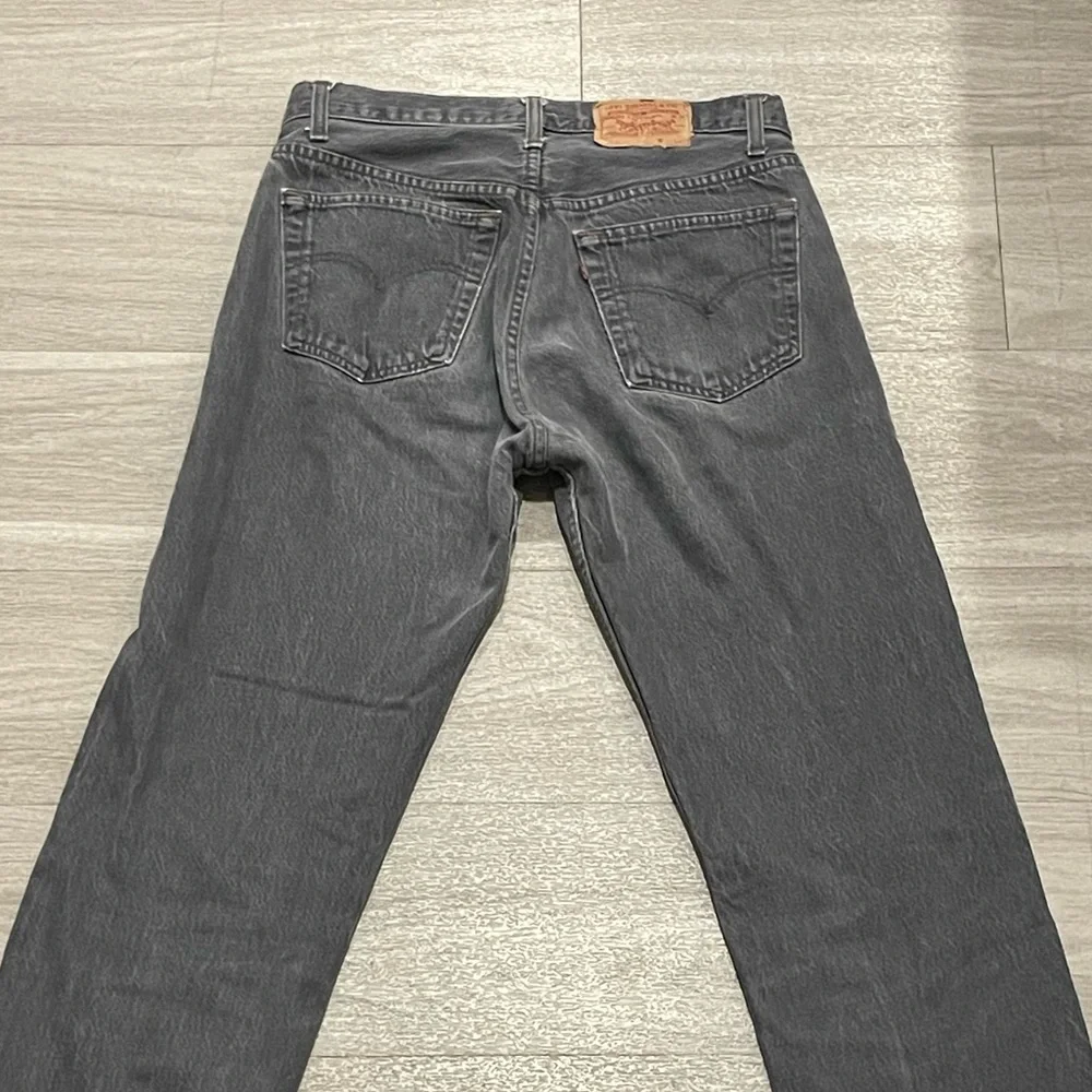 Vintage Levi’s 501 70s button fly faded black black jeans made in USA - Picture 7 of 10